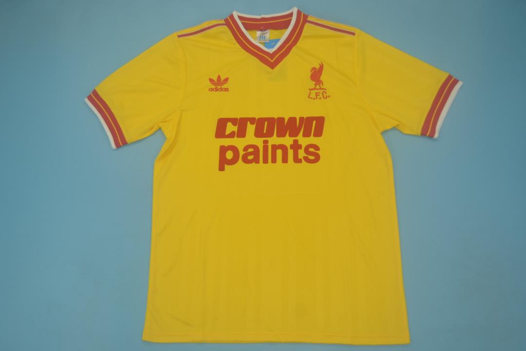 AAA Quality Liverpool 85/87 Third Yellow Soccer Jersey